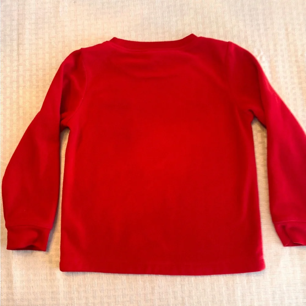 Carter’s‎ Red Fleece Christmas Shirt 4T Santa Pocket Holiday Top